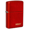 #49475ZL Classic Metallic Red Zippo Logo